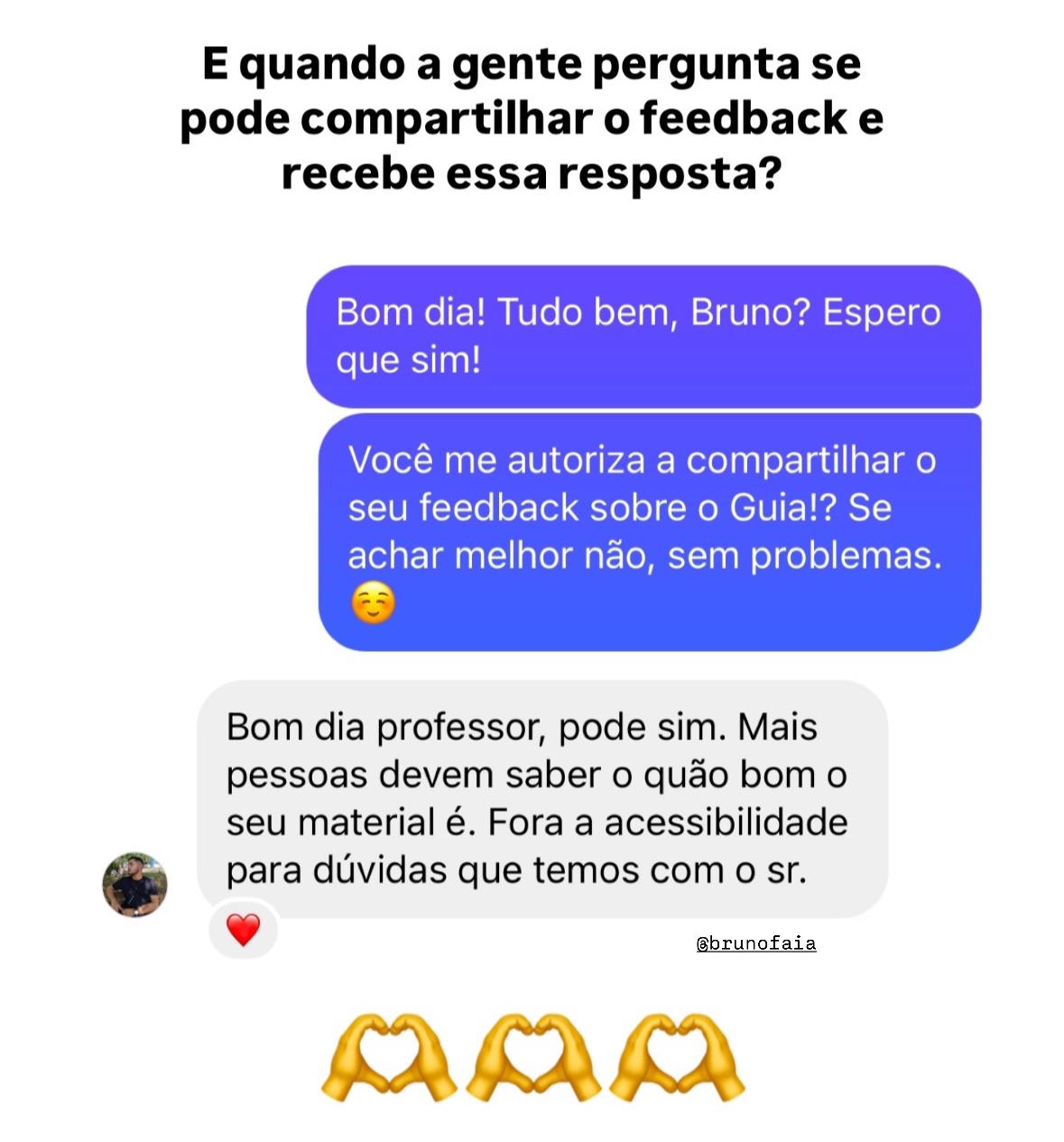 Depoimento de alunos do Guia de Formulações - Professor Mateus